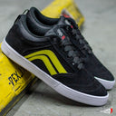 Tenis Gremio Gremium Negro Lineas Amarillas