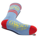 Calcetas Krooked Eyes Blue Red