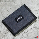 Cartera Benzaa Velcro Box Logo Gris Oxford