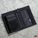 Cartera Benzaa Velcro Box Logo Gris Oxford
