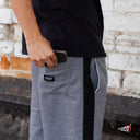 Short Benzaa Felpa Negro Gris Negro