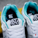Tenis Hey Dog Husky Blanco Turquesa
