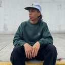 Sudadera As de Paz Logo Gotico Verde Crewneck