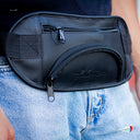 Cangurera Ludica Piel Negro