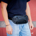 Cangurera Ludica Piel Negro