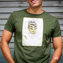 Playera Ludica Retrato Olivo