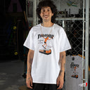 Playera Thrasher x Neckface Coffin White
