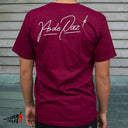 Playera As de Paz Firma Vino