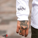 Playera As de Paz Placa Long Sleve Blanca