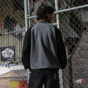 Chamarra Benzaa Varsity Gris Lineas