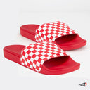 Sandalias Vans Slide On Checke Red