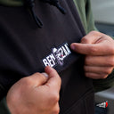 Sudadera Benzaa Calavera Logo Negro Gorro Verde