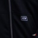 Chamarra Benzaa Gris Negro