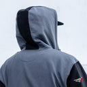 Chamarra Benzaa Gris Negro