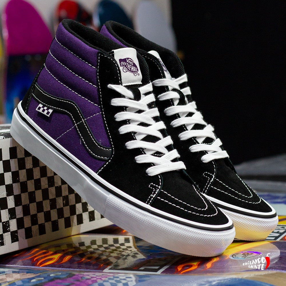 Skate Vans High Top Hombre Precio Tenis Vans Skate Sk8 Hi Pro Black Purple