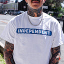Playera Independent Bar Logo White Blue