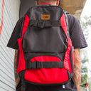 Mochila One Box Logo Negro Rojo