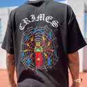 Playera Crimes Old Spider Letras Blancas