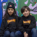 Sudadera Thrasher Kids Flame Logo Black