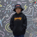 Sudadera Thrasher Kids Flame Logo Black