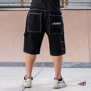 Bermuda Benzaa Alambre Negro Hilos Blanco