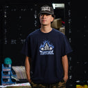 Playera Thrasher Who Cares By Neckface Navy