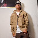 Sudadera Independent Zip Bombers Sandstone