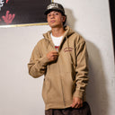 Sudadera Independent Zip Bombers Sandstone