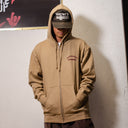 Sudadera Independent Zip Bombers Sandstone