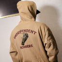 Sudadera Independent Zip Bombers Sandstone