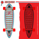 Longboard Santa Cruz Decorder Wave Pintail 9.2 x 33.0"