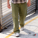 Pantalon Benzaa Carpintero Gabardina Olivo