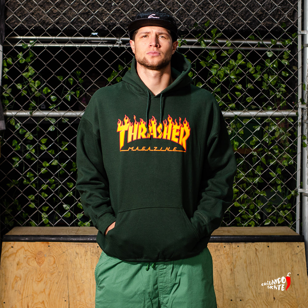 Sudadera Thrasher Flame Green - Main Image