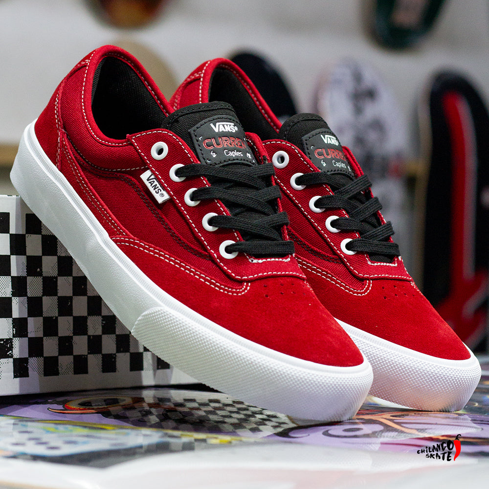 Tenis Vans Skate Curren Caples Pro Red White - Main Image