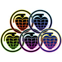 Sticker Thunder Circle Grand Neon 15.5 cm