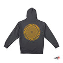 Sudadera Spitfire Classic Swirl Overlay Drip Zip Up Hoodie