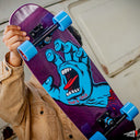 Patineta Cruiser Santa Cruz Street Skate Screaming Hand Purple 8.4 X 29.4"