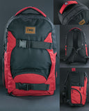Mochila One Molcajete Negro Rojo