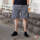 Short Benzaa Felpa Negro Gris Negro