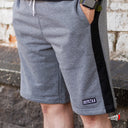 Short Benzaa Felpa Negro Gris Negro