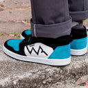 Tenis Hey Dog K9 2.0 Blanco Negro Turquesa
