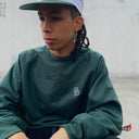 Sudadera As de Paz Logo Gotico Verde Crewneck
