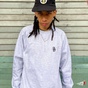 Sudadera As de Paz Logo Gotico Gris Crewneck