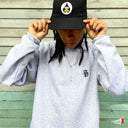 Sudadera As de Paz Logo Gotico Gris Crewneck