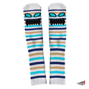Calcetas Toy Machine Face Monster Mini Stripe Blue