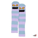 Calcetas Toy Machine Face Monster Big Stripe Lavender Blue