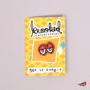 Pin Krooked Eyes Lapel Red 2x3cm