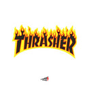Sticker Thrasher Flame Logo Black 26x14cm