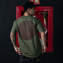 Playera Spitfire Classic Swirl Overlay Military
