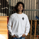 Playera As de Paz Placa Long Sleve Blanca